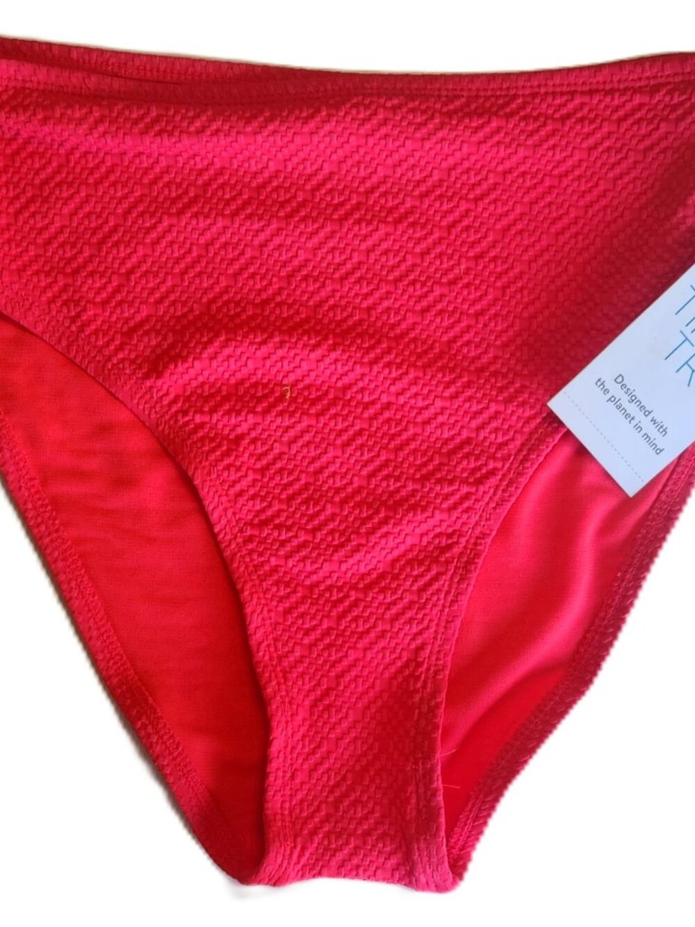 Time & Tru Fashion Swimsuit Bottom Coral Flame - Size S (4-6)